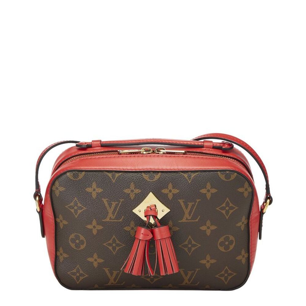 Louis Vuitton Brown Monogram Coated Canvas & Vachetta Leather Saintonge
